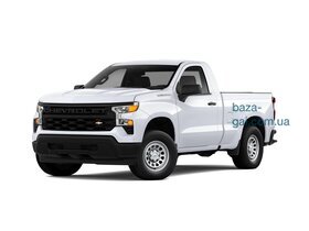 Chevrolet Silverado IV (T1XX) Рестайлинг Пикап Одинарная кабина Regular c 2022 года